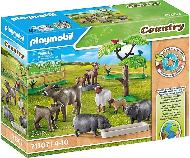 Playmobil® Bauernhoftiere (71307), Country Konstruktions-Spielset, (24 günstig online kaufen