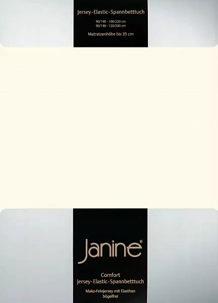 Janine Janine Spannbetttuch Elastic-Jersey 5002 leinen (27) Größe:  150x200 günstig online kaufen