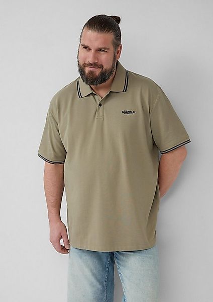 s.Oliver Kurzarmshirt Polo-Shirt Piqué-Poloshirt mit Kontrastdetails und Lo günstig online kaufen