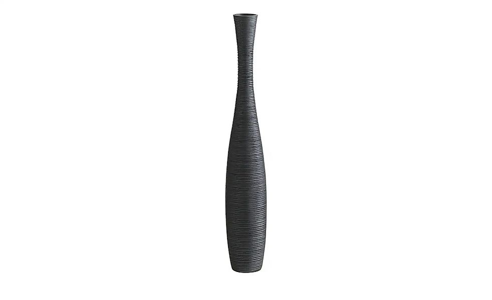HOME STORY Vase   ¦ schwarz ¦ Polyresin (Kunstharz) ¦ Maße (cm): H: 85  Ø: günstig online kaufen
