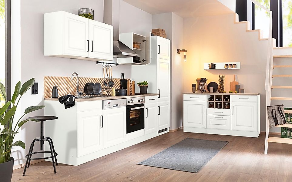 KOCHSTATION "KS-Stockholm" Breite 280 cm, mit hochwertigen MDF Fronten im L günstig online kaufen