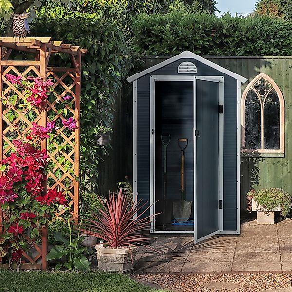 Outsunny Gerätehaus Gartenhaus mit Fenster, Pultdach, günstig online kaufen