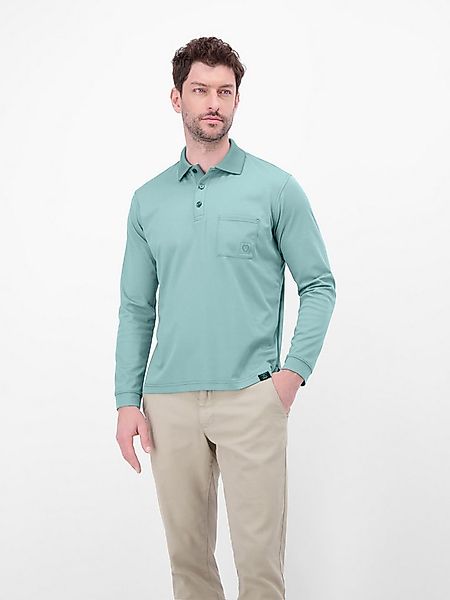 LERROS Langarm-Poloshirt mit Brusttasche und Logo-Badge günstig online kaufen