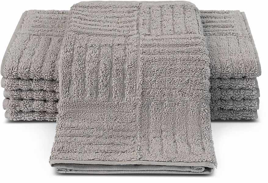 ROSS Gästehandtücher "CARRE" 100% Baumwolle, Rippenstruktur, große Farbausw günstig online kaufen