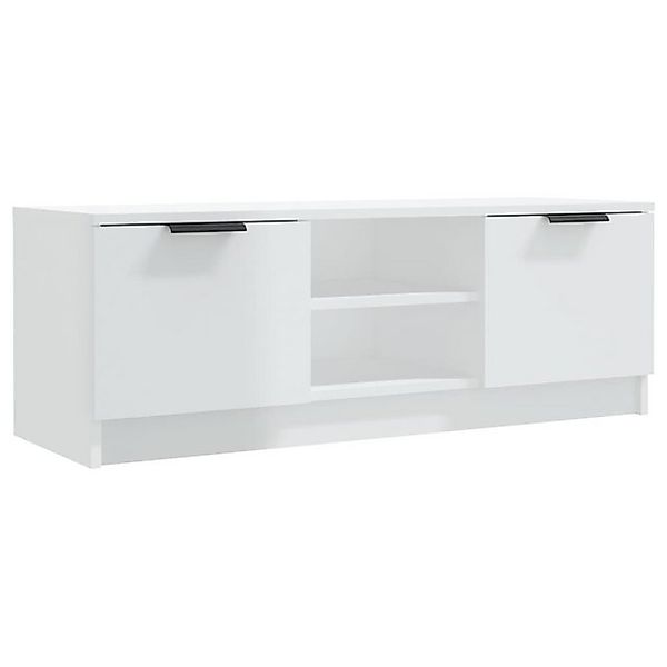 furnicato TV-Schrank Hochglanz-Weiß 102x35x36,5 cm Holzwerkstoff (1-St) günstig online kaufen