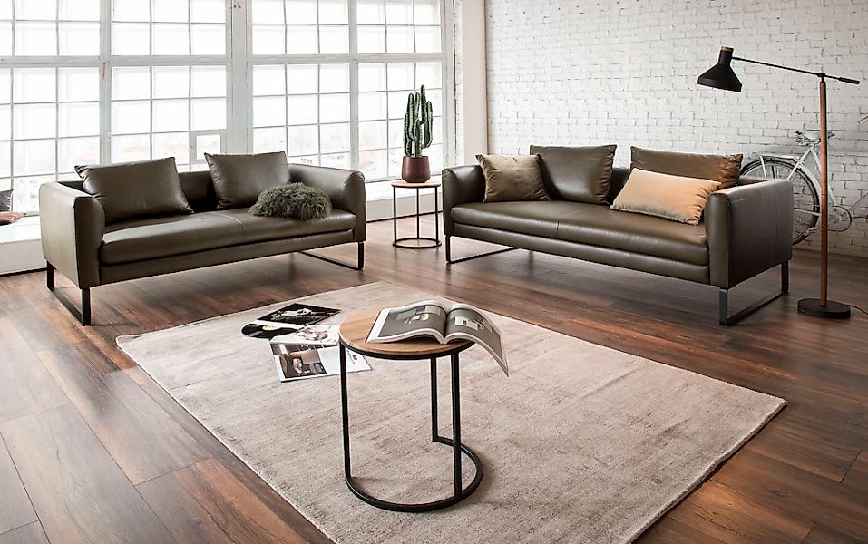 3C Candy 2,5-Sitzer "Avola elegantes Leder Sofa mit tollem Sitzkomfort, beq günstig online kaufen