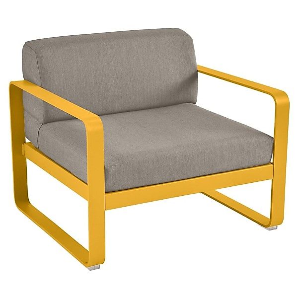 Bellevie Lounge-Sessel Outdoor C6 Honig B8 Taupegrau günstig online kaufen