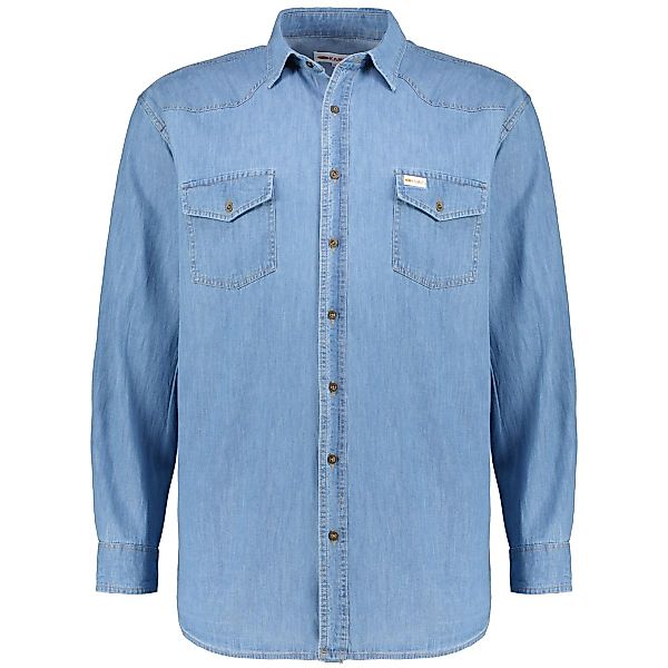 Kamro Jeanshemd Farbe blau Größe: 7XL günstig online kaufen