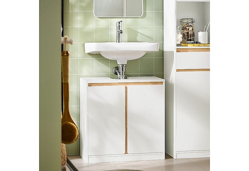 SoBuy Waschbeckenunterschrank BZR78 Badezimmerschrank Badschrank Unterschra günstig online kaufen