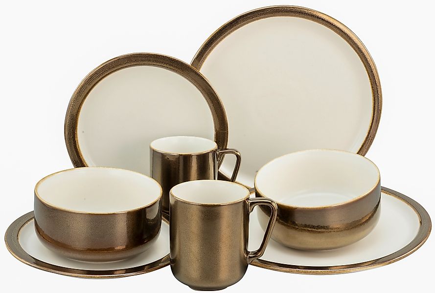 CreaTable Kombiservice »Modern Industrial« Service, Spezialglasur, glänzend günstig online kaufen