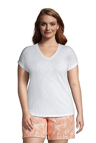 Shirt mit V-Ausschnitt in großen Größen, Damen, Größe: 56-58 Plusgrößen, We günstig online kaufen