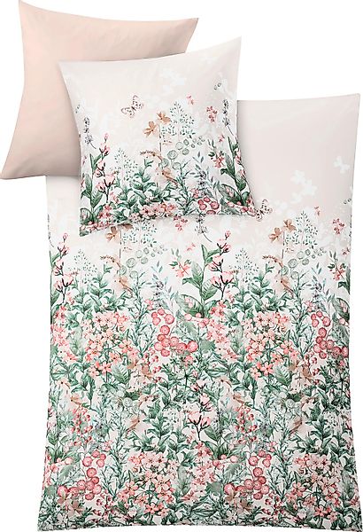 Kleine Wolke Wendebettwäsche "Jardin" 2 Stk. tlg. mit floralem Muster günstig online kaufen