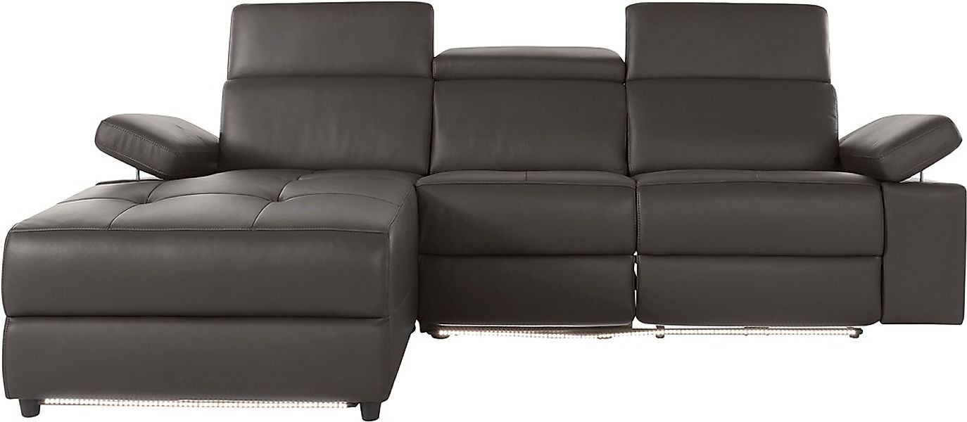 Home affaire Ecksofa "Kilado, L-Form," mit Relaxfunktion, verstellbarer Arm günstig online kaufen