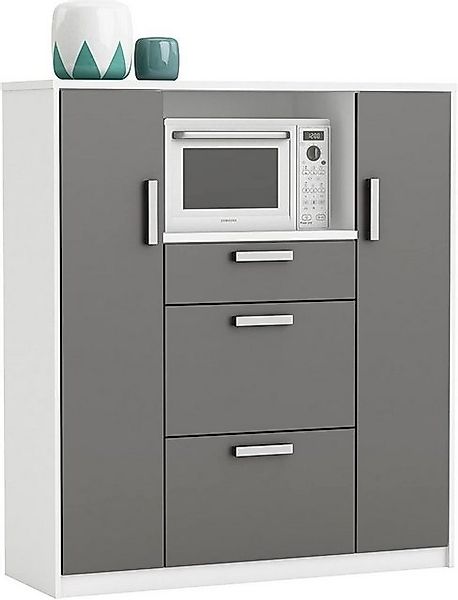 habeig Küchenbuffet Küchenschrank Singleküche Küchenregal Schrank günstig online kaufen