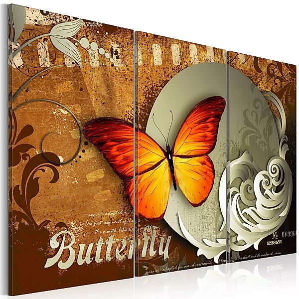 Wandbild - Fiery butterfly and  full moon günstig online kaufen