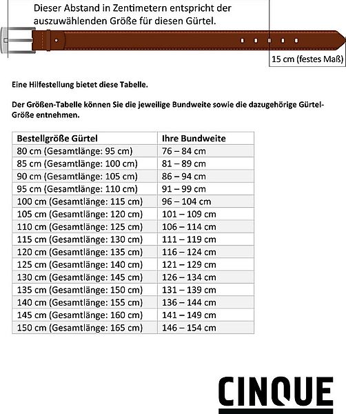 Cinque Ledergürtel POGGIO Flechtgürtel günstig online kaufen