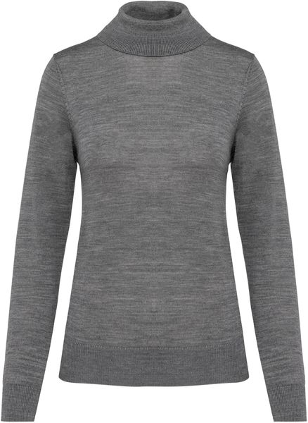 Kariban Sweatshirt Merino-Damenpullover mit Rollkragen günstig online kaufen