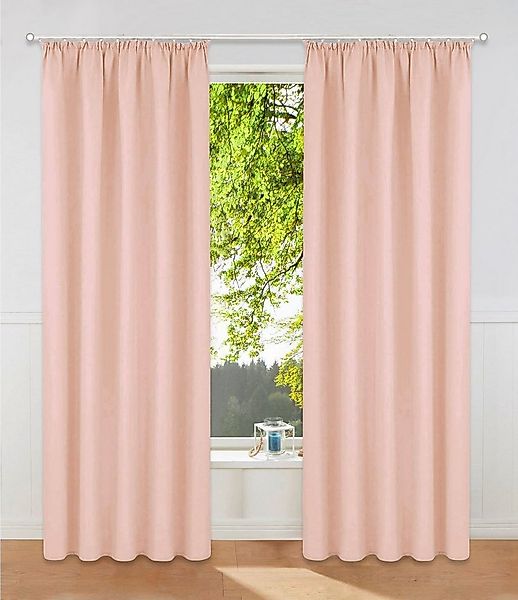 my home Vorhang Raja, Gardinen mit Kräuselband, Vorhänge Wohnzimmer (2 St), günstig online kaufen