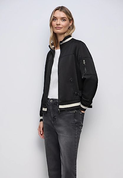 STREET ONE Blouson ohne Kapuze aus satinierter Viskose günstig online kaufen