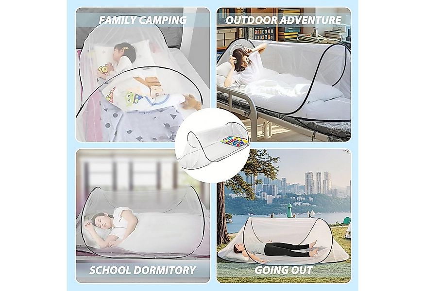 Auledio Moskitonetz 200 x 80 x 56 cm Faltbares Mückennetz Tragbares Camping günstig online kaufen