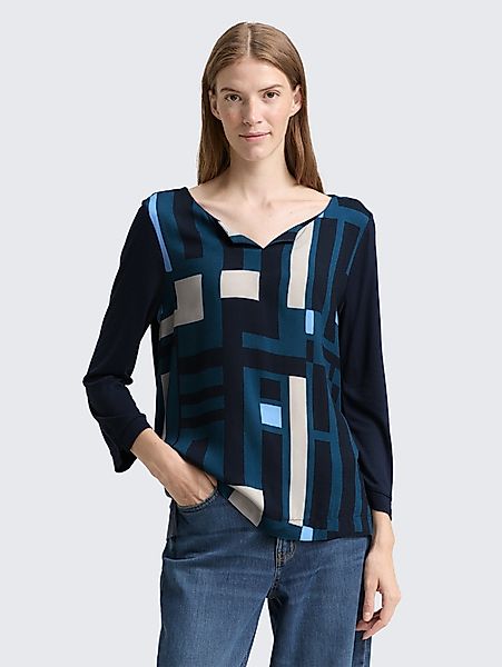 TOM TAILOR 3/4-Arm-Shirt T-Shirt Langarmshirt im günstig online kaufen