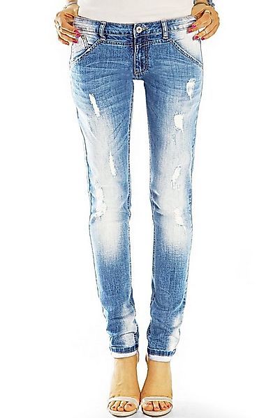be styled Destroyed-Jeans Hüftjeans Röhrenjeans Skinny Hose zerissene Slimf günstig online kaufen