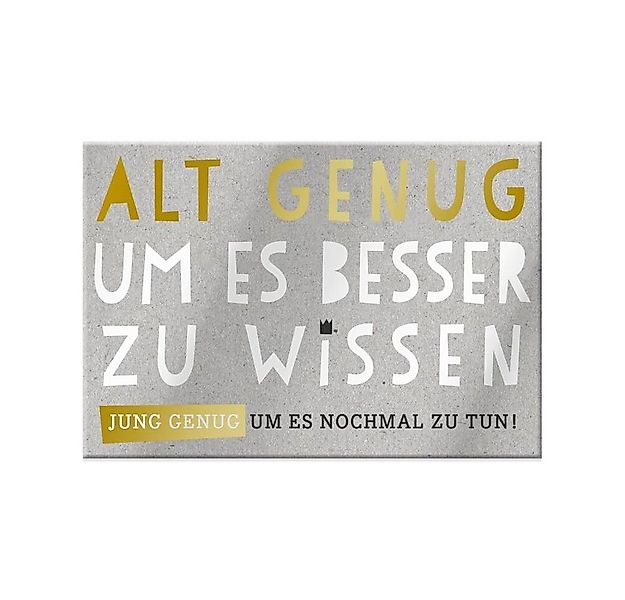 Sheepworld Dekofigur Magnet - mit Umschlag - Alt genug - ca. 8,2 x 6 cm günstig online kaufen
