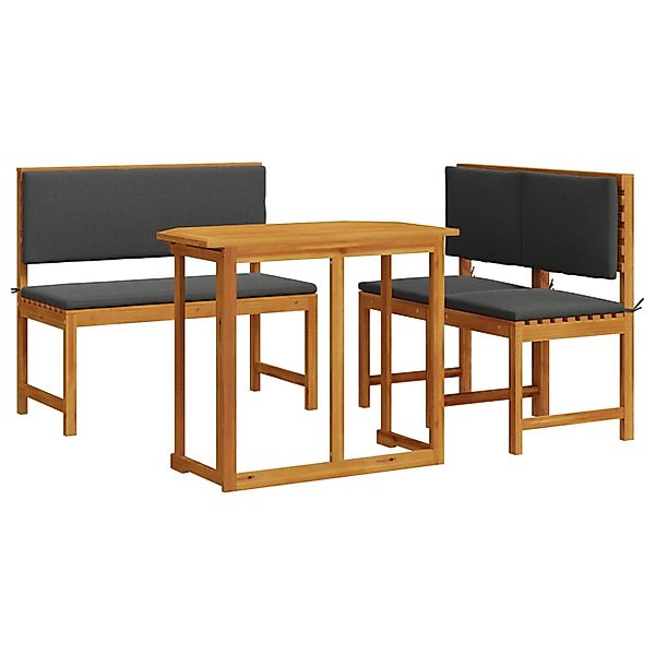vidaXL 4-tlg Garten-Essgruppe mit Kissen Massivholz Akazie 3329114 günstig online kaufen