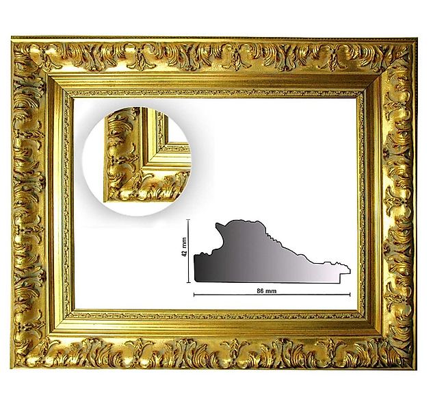 Bilderrahmen Neumann Einzelrahmen Barockrahmen gold fein verziert 979 ORO, günstig online kaufen