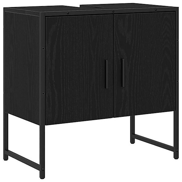 vidaXL Badezimmerspiegelschrank Badezimmer Waschschrank Schwarze Eiche Holz günstig online kaufen
