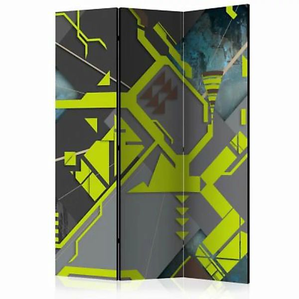 artgeist Paravent Dynamic paths [Room Dividers] grau/grün Gr. 135 x 172 günstig online kaufen