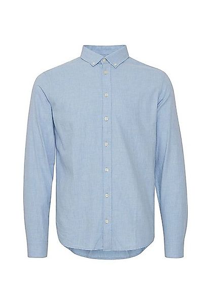 Casual Friday Langarmhemd Langarm mit Kentkragen Melierte Optik Baumwolle C günstig online kaufen