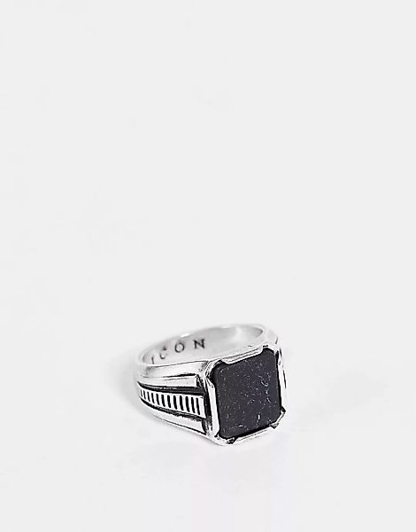 Icon Brand – Verzierter Ring in Silber günstig online kaufen