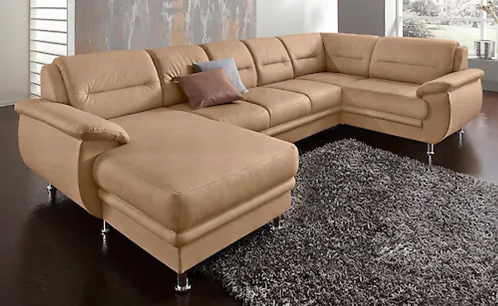 sit&more Wohnlandschaft »Mailand U-Form, B: 312 cm« optional Bettfunktion günstig online kaufen