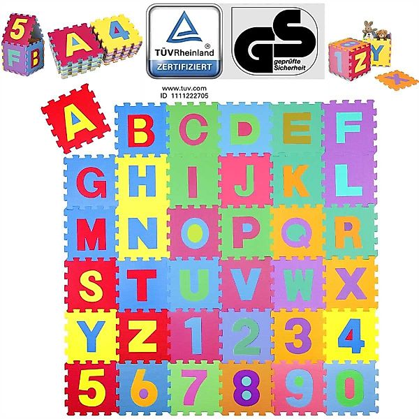 KIDUKU Puzzlematte 86 teilige Puzzlematte TÜV günstig online kaufen