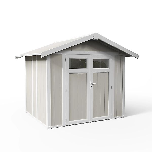 Grosfillex Kunststoff-Gerätehaus Utility 4,9 Graugrün 4,9 m² günstig online kaufen
