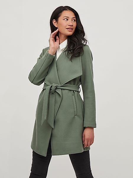 Vila Kurzmantel VICOOLEY COLLAR BELT COAT günstig online kaufen