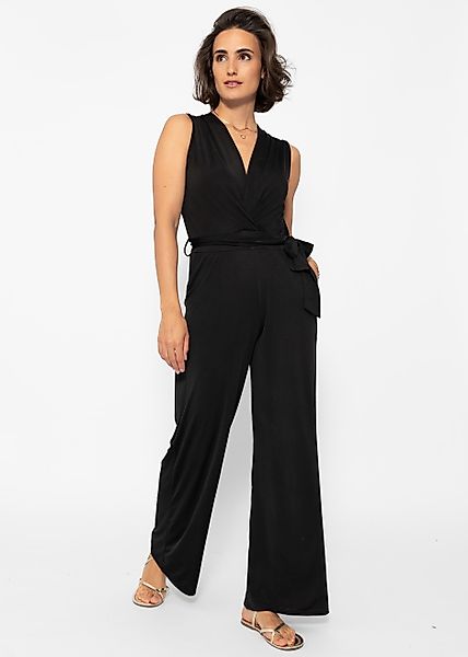 SASSYCLASSY Jumpsuit Sportlicher Jumpsuit mit weitem günstig online kaufen