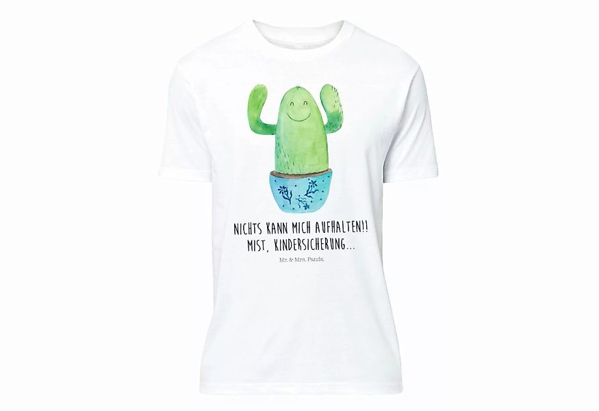 Mr. & Mrs. Panda T-Shirt Kaktus Happy - Weiß - Geschenk, Kollegin, Kakteens günstig online kaufen