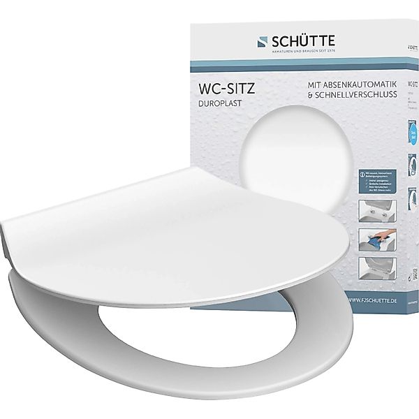 Schütte WC-Sitz SLIM, Duroplast, Absenkautomatik, Schnellverschluss, günstig online kaufen