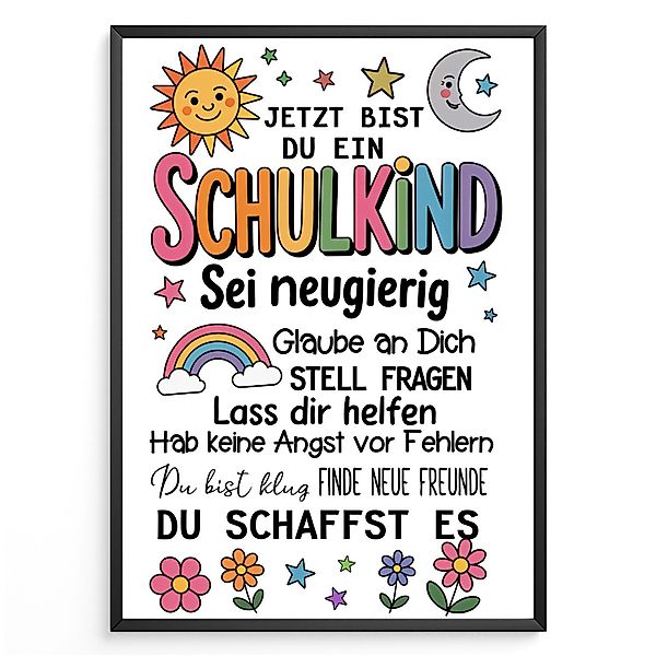 Tigerlino Poster Glückwunschkarte Schulkind Karte Einschulung günstig online kaufen
