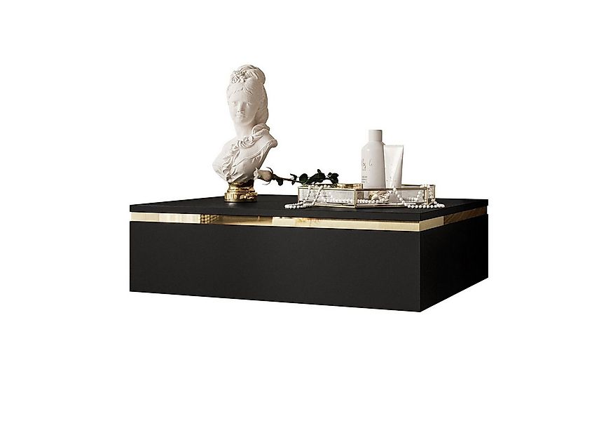 Lookway Nachttisch AURORA schwarz matt zum Aufhängen, Breite : 48,4 cm günstig online kaufen