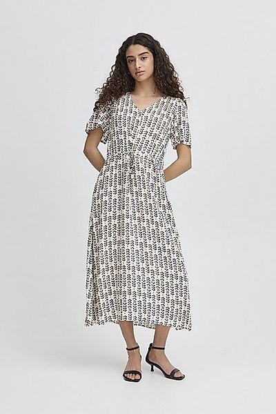 Ichi Midikleid IHVERA Tailliertes Midikleid mit Muster günstig online kaufen