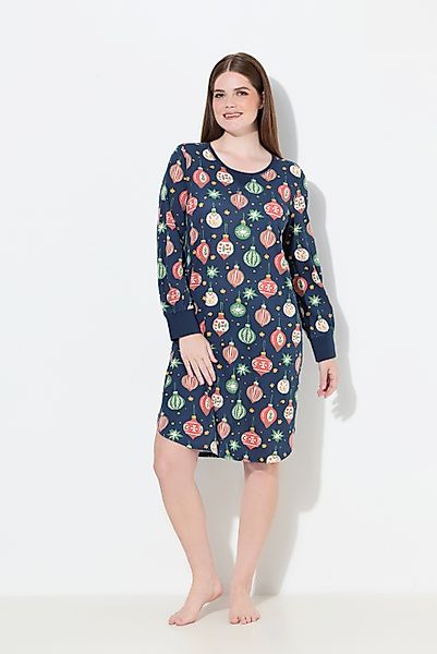 Ulla Popken Nachthemd Nachthemd Baumschmuck Rundhals günstig online kaufen