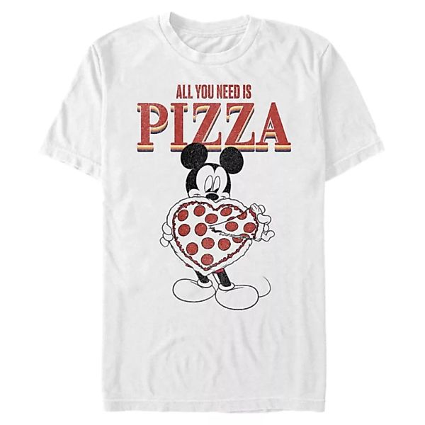 Disney - Micky Maus - Micky Maus All You Need Is Pizza - Männer T-Shirt günstig online kaufen