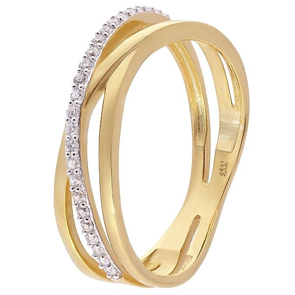 trendor Goldring Damenring Gold 333/8K Zirkonia- günstig online kaufen