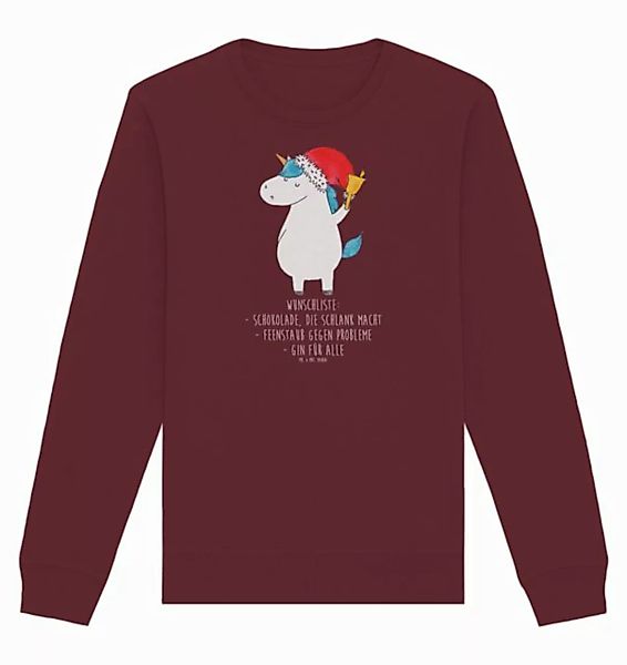 Mr. & Mrs. Panda Longpullover Größe S Einhorn Weihnachtsmann - Burgundy - G günstig online kaufen