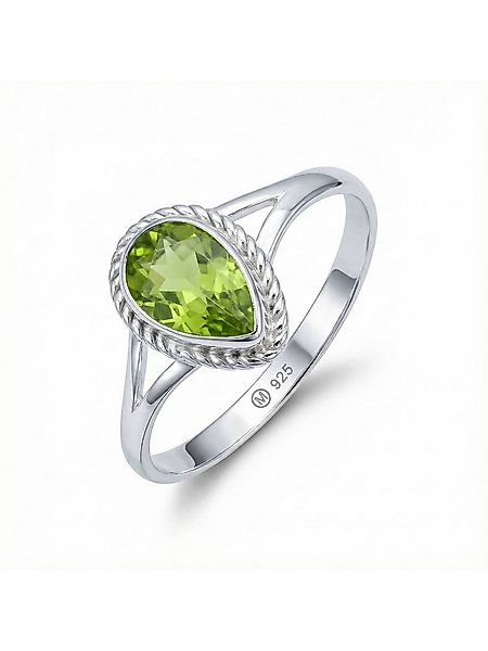 mantraroma Silberring NILA Tropfen aus 925 Silber mit Peridot (Ring mit Sch günstig online kaufen