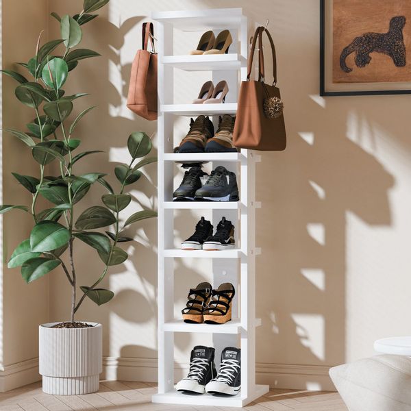 oyajia Schuhregal Standregal mit 7 Ebenen, günstig online kaufen