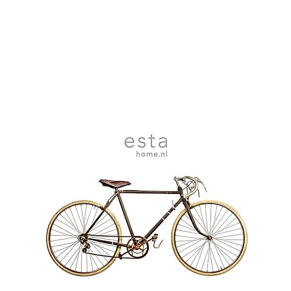ESTAhome Fototapete Altes Fahrrad Weiß Braun und Beige 232,5 cm x 2,79 m 15 günstig online kaufen